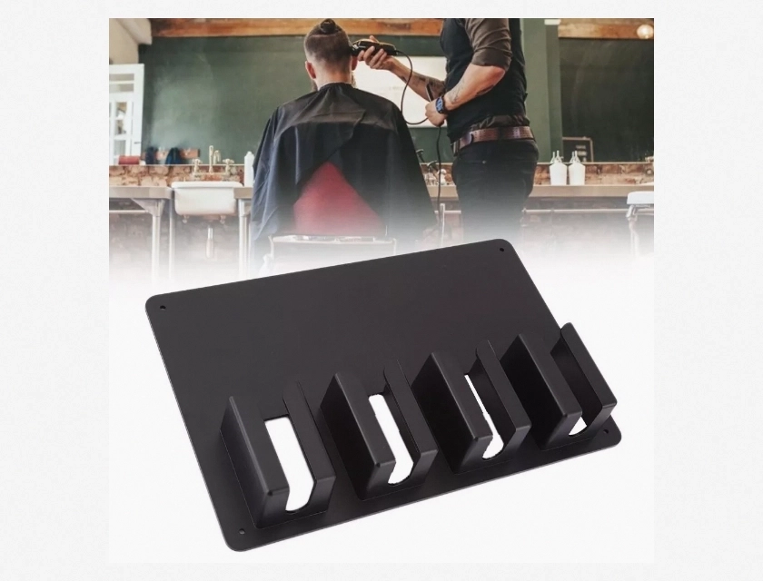 Wall Mounted Hair Clipper Storage Rack, Hair Cutting Tools Stand