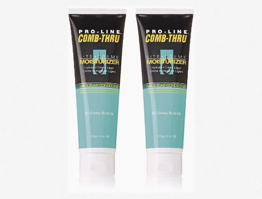 Pro Line Comb Thru Lite Creme Conditioner for Men, 4 oz, 2-Pack