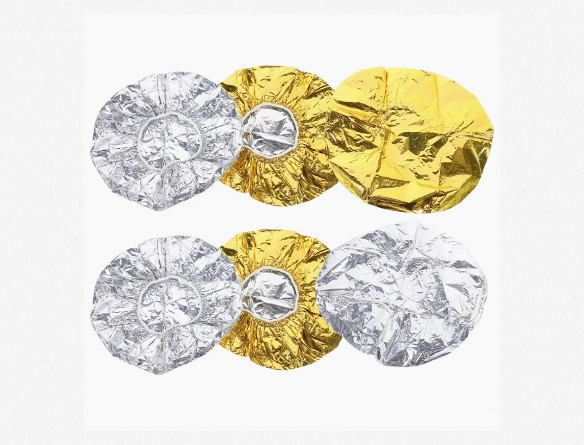 Aluminum Foil Deep Conditioning Caps for Hair Treatment, Heat Retaining Shower Cap for Deep Moisturizing, Reusable Hair Processing Cap