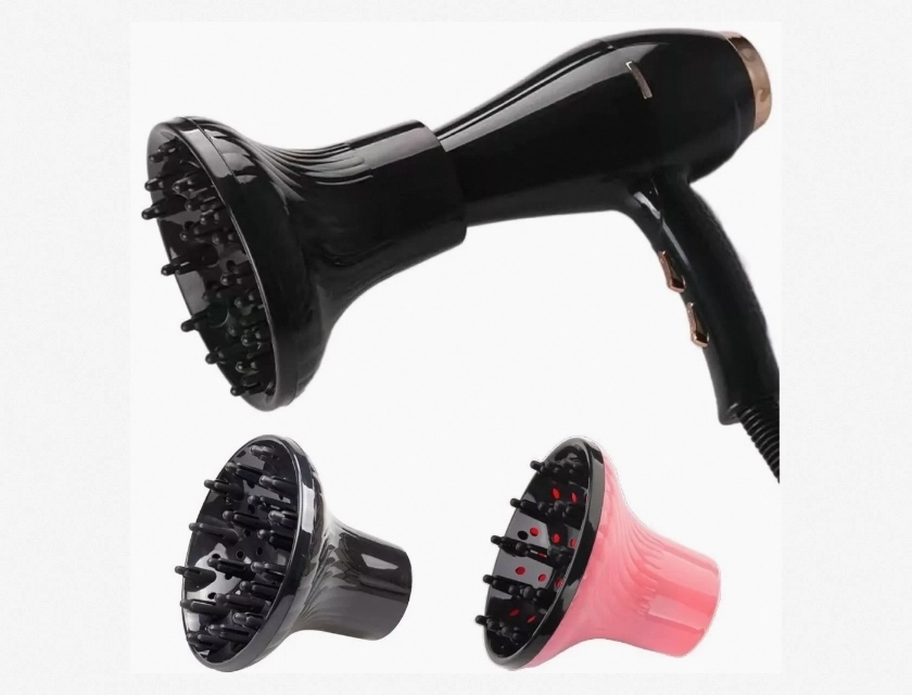 Universal Hair Dryer Diffuser Cover for Curly Hair, Salon-Quality Blow Dryer Attachment for All Hair Dryers, Frizz-Free Drying with Even Airflow