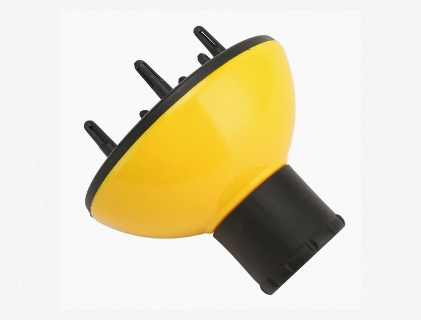 Universal Diffuser Hair Dryer Attachment for Even Distribution, Time-Saving, Yellow