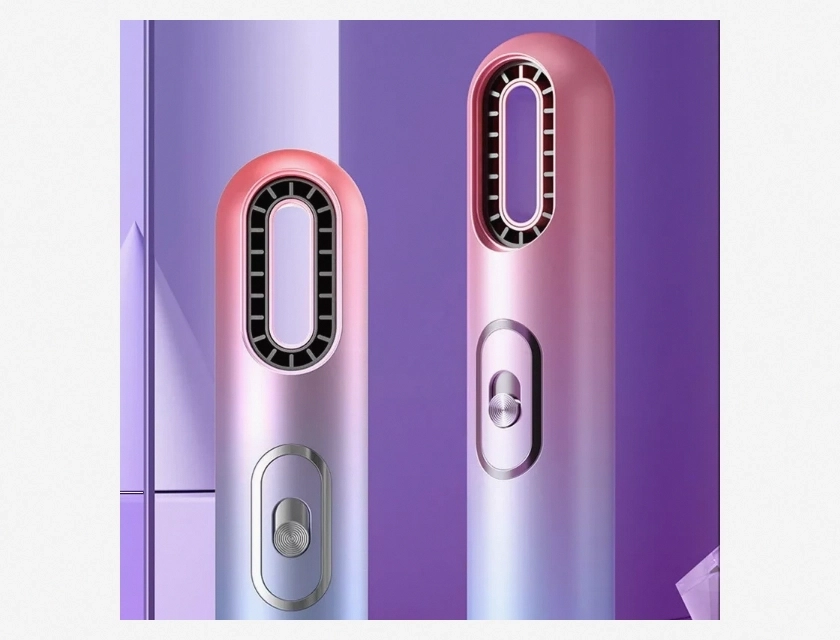 Hair Dryer Leafless Low Noise Powerful Motor Double Ion Output Gradient Color