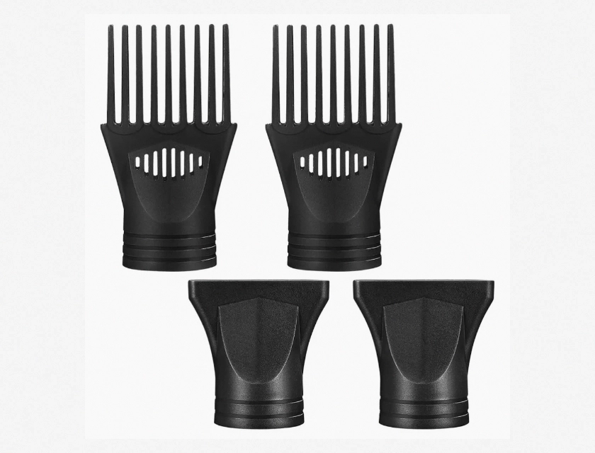 4 Piece Small Hair Dryer Comb Set Professional Nozzle Attachment