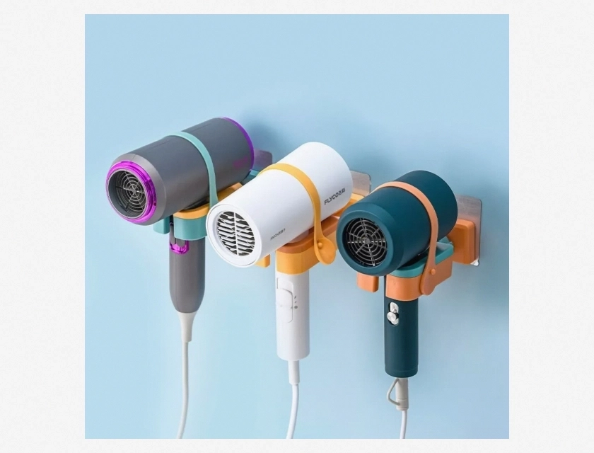 180° Rotating Hair Dryer Stand, Universal Caliber Holder for Easy Storage and Access