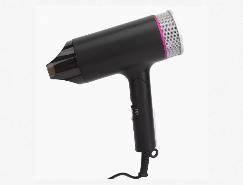 Professional Ionic Hair Dryer 1600W Fast Drying with Attachment UK Plug 220-240V
