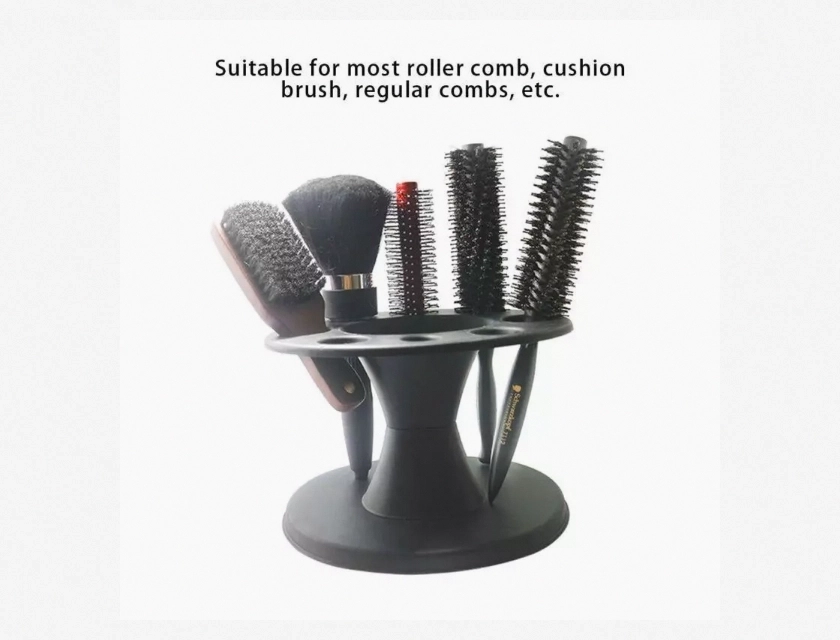 Hair Brush Comb Holder Display Stand – Hair Styling Rack Organizer for Salon and Home Use
