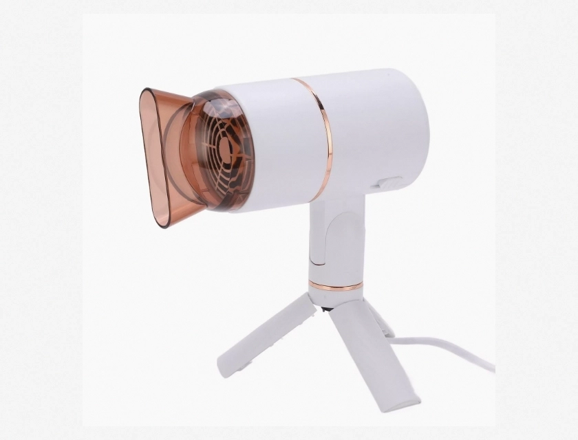 Negative Ion Folding Hair Dryer with Large Air Volume for Fast Drying, Compact Travel Hair Dryer