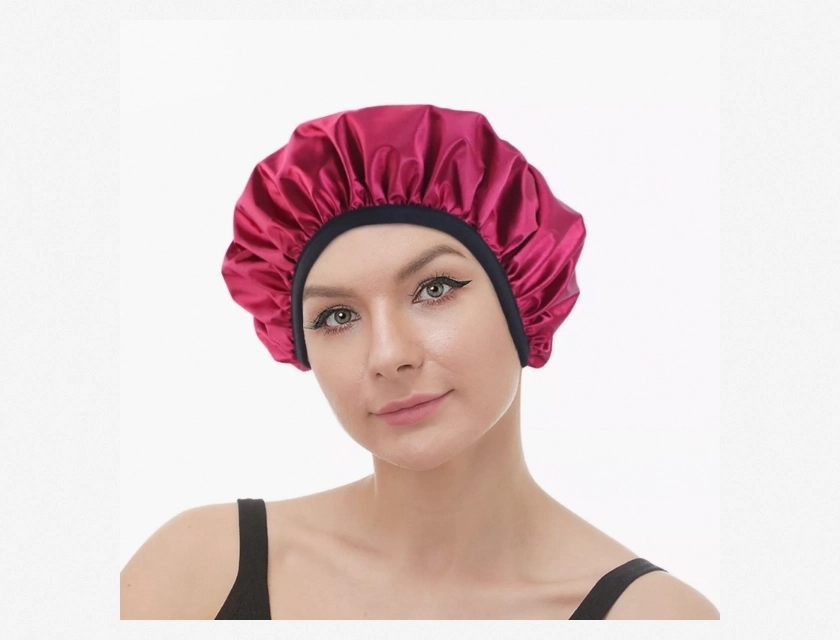 Extra Large Satin Bath Bonnet for Braid and Curly Hair, Shower Cap for Women