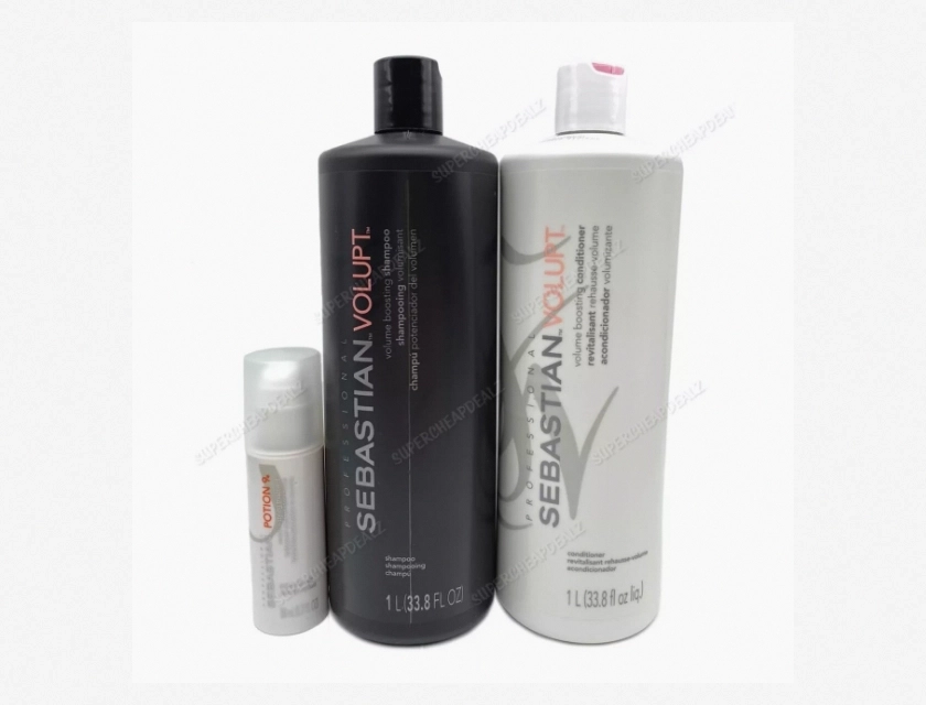 Sebastian Volupt Shampoo and Conditioner Liter Duo Set with Potion 9