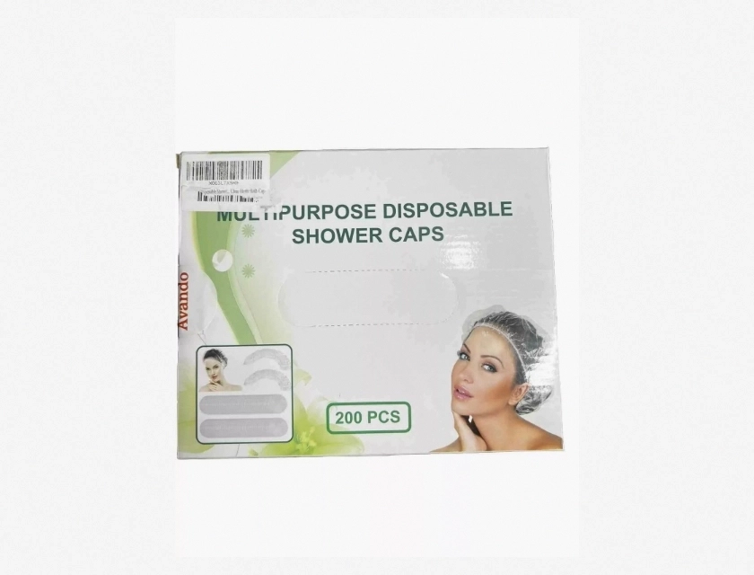 200-Piece Multipurpose Disposable Shower Cap Set for Travel, Hotel, Salon, and Spa