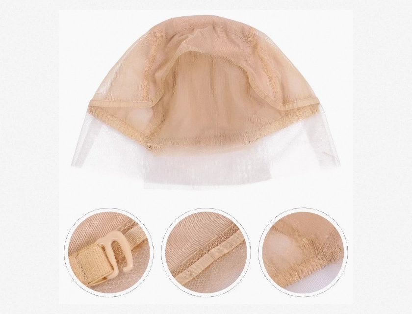 Adjustable Glueless Braided Wig Cap for Natural Hair Protection
