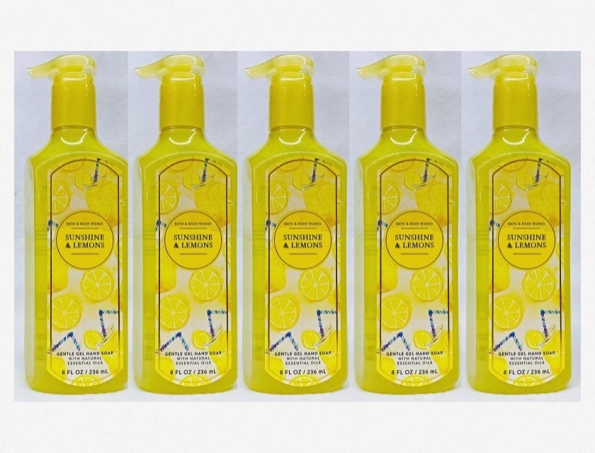 Bath & Body Works Sunshine & Lemon Gel Hand Soap, Pack of 2