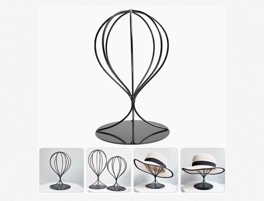 Metal Hat Display Rack Desktop Hat Stand for Shop Displays