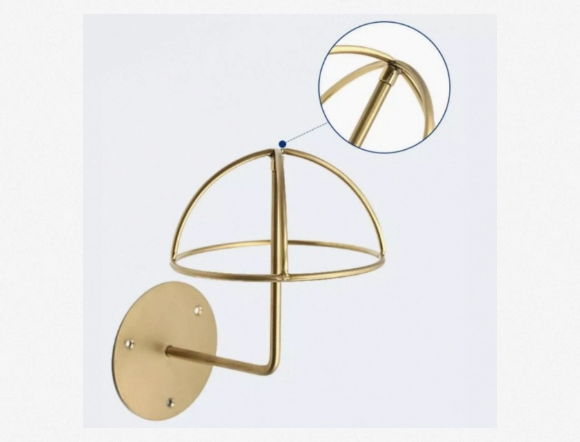 Wall Mounted Hat Display Rack Cap Holder for Shop Entryway Salon