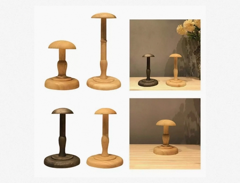 Freestanding Hat Display Stand for Caps and Hats, Adjustable Hat Rack Organizer, Acrylic Hat Holder for Retail Store, Closet, or Home Entryway