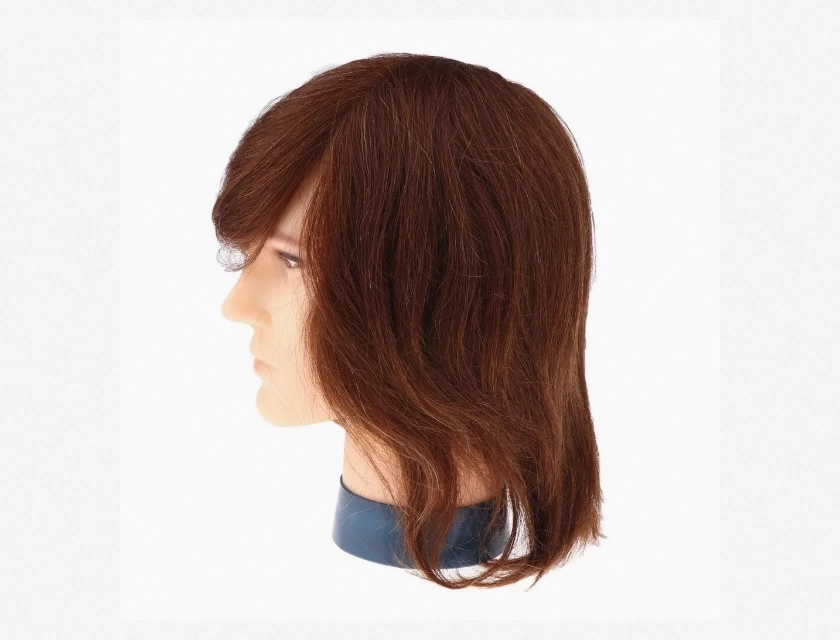 10 Inch Brown Human Mannequin Head for Display Wig Hat and Jewelry