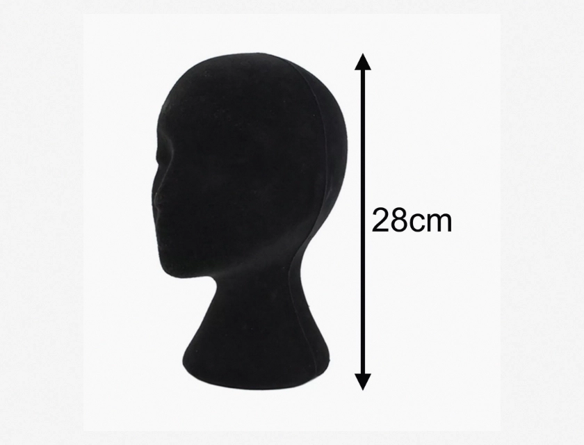 Female Mannequin Head Model for Wig, Hair, Hat, and Glasses Display – Foam Head