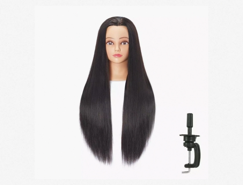 Training Mannequin Head for Hairdressing and Cosmetology, 26-28 Inches