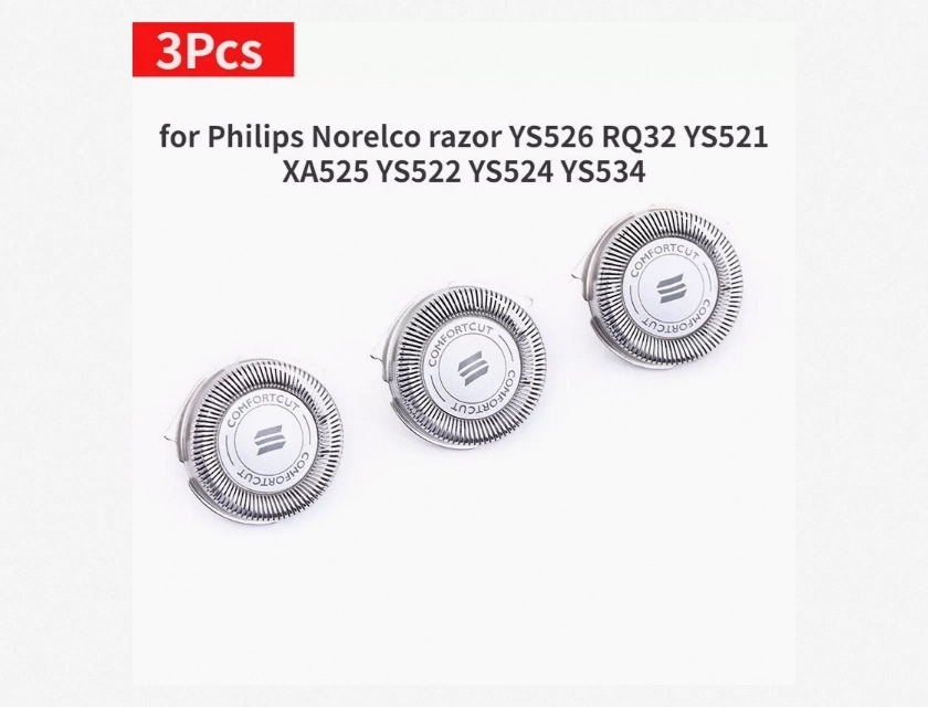 Replacement Shaving Heads for Philips Norelco Razors YS526 RQ32 YS521 XA525 YS522 YS524 YS534