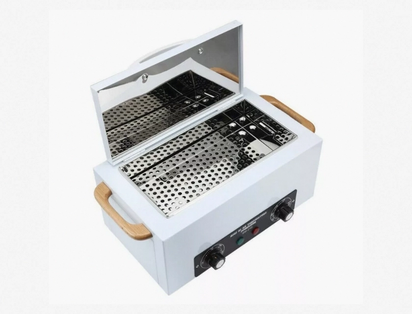High Temperature Heat Sterilizer Disinfection Box for Manicure Tools with Timer, 50-220°C, 220V