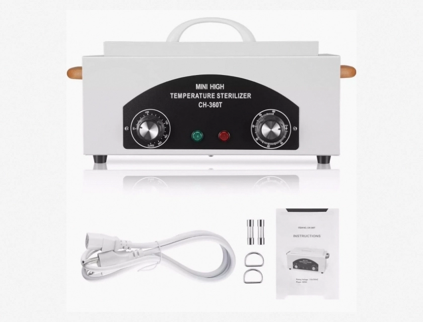 High Temperature Sterilizer for Baby Bottles, Pacifiers, and Breast Pump Parts – Fast Steam Sterilization with 8-Item Capacity, BPA-Free