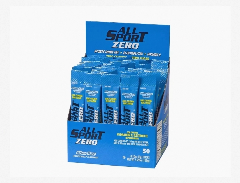 All Sport Powder Hydration Sticks, Zero Calorie Electrolyte Drink Mix, 50 Count