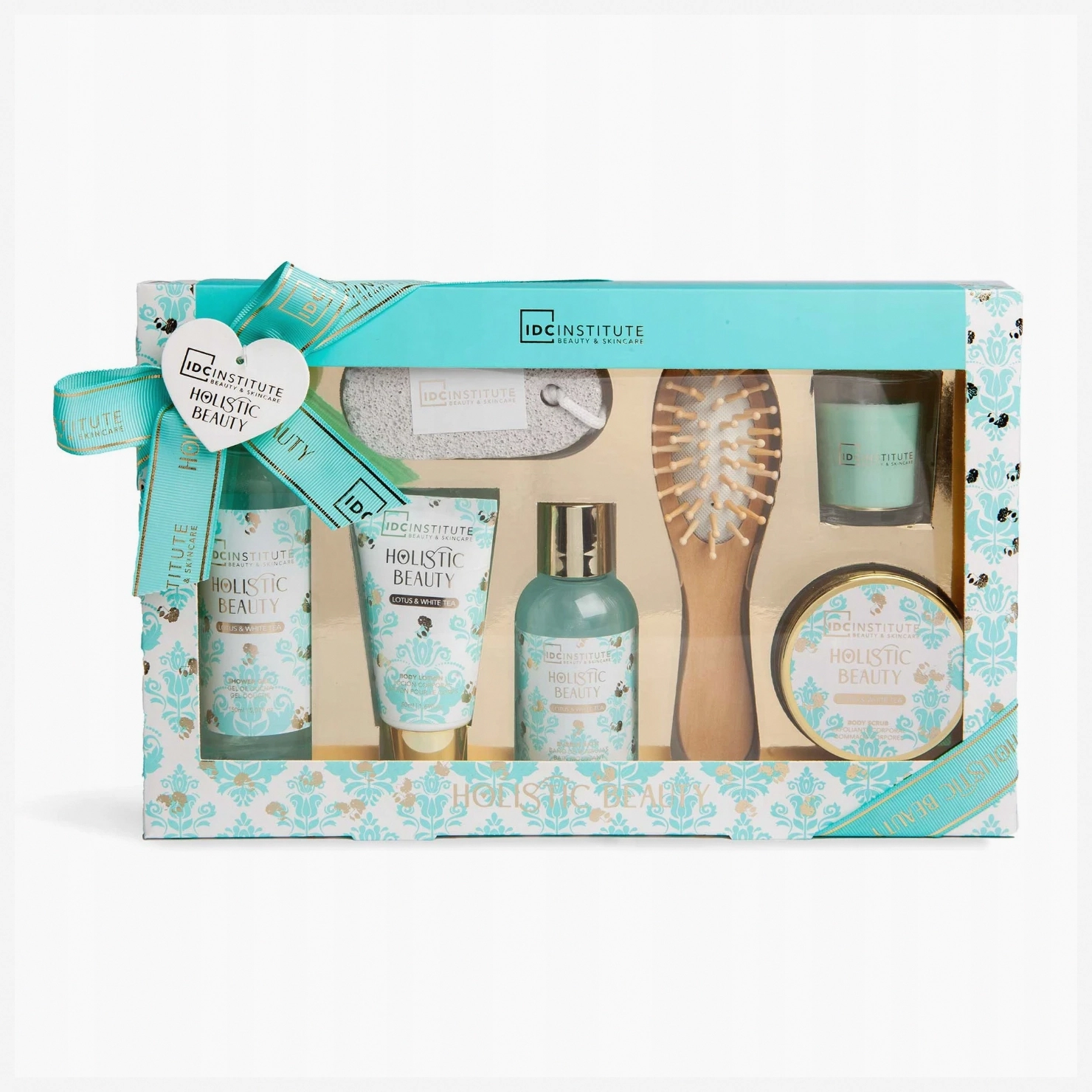 IDC Institute Holistic Kit with Gel 150ml, Body Scrub 50ml, and Exfoliating 50ml – Complete Spa Set with Utensils