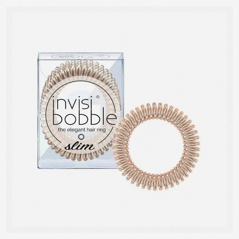 Invisibobble Hair Ring Slim Bronze Me Pretty 3 Count