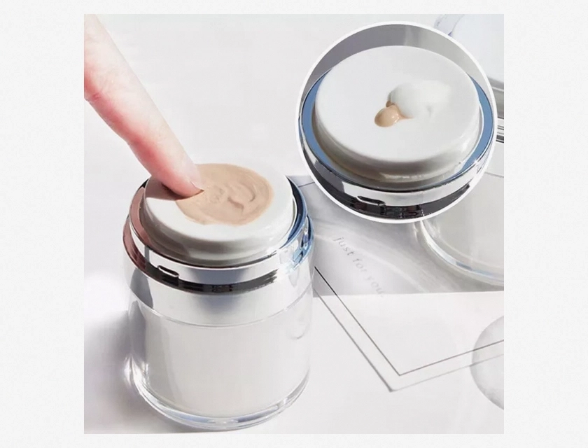 15ml 30ml 50ml Vacuum Airless Pump Jars – Refillable Cosmetic Containers for Travel