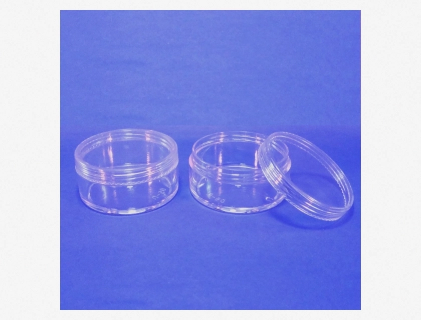 Clear Plastic Cosmetic Jars 50g – 1, 2, 5, or 10-Piece Set Made in Taiwan