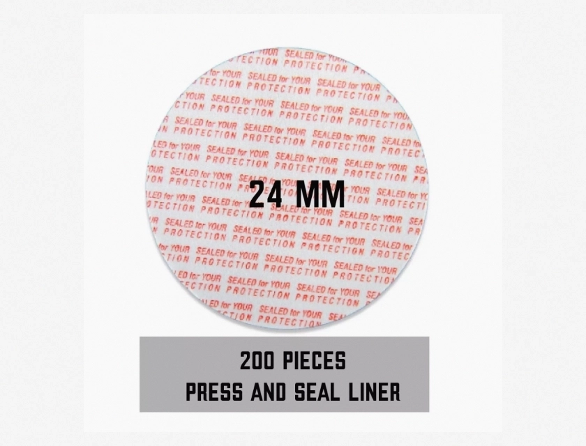 Safety Liners for Jars – Press and Seal, Bag of 200, 24mm