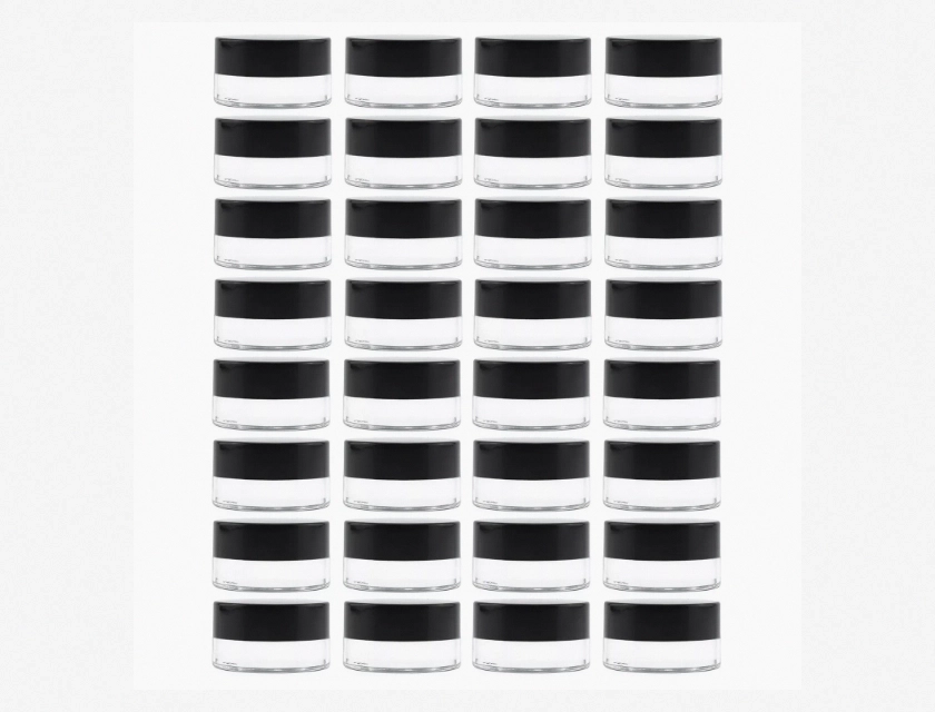7ml Glass Lip Balm Jars, 24 Pack, 0.25oz Thick Walled Cosmetic Containers