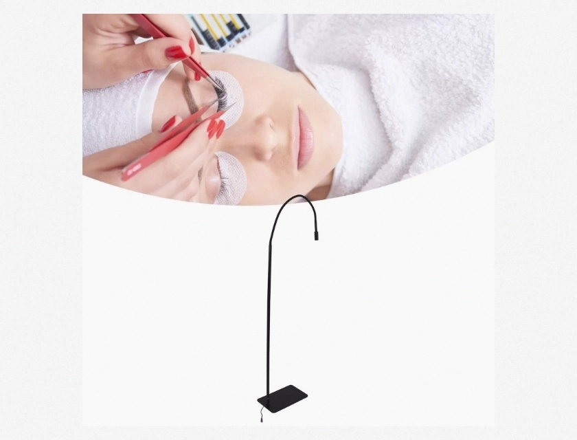 Black UV Lamp for Eyelash Extensions with Pedal Switch Control, US Plug
