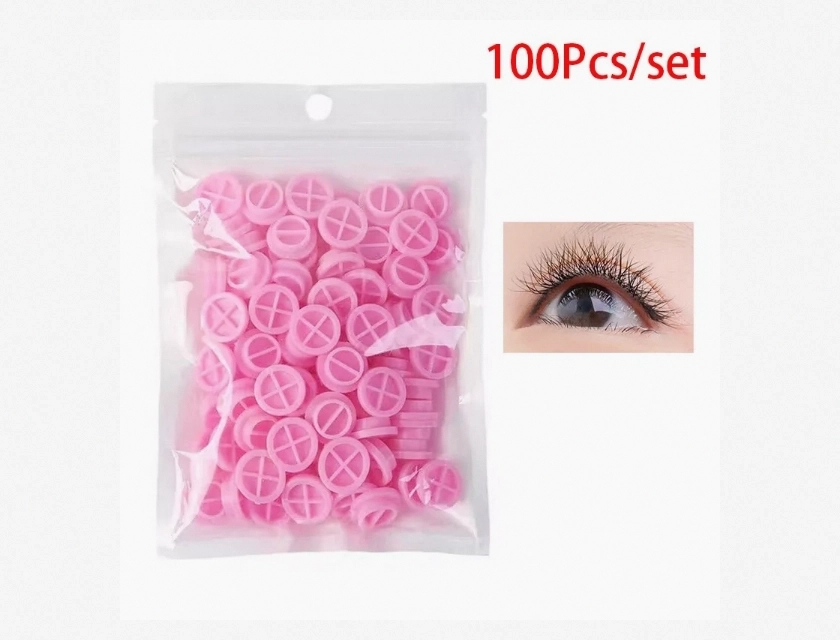 Adhesive Eyelash Extension Glue Holder – 100 Count