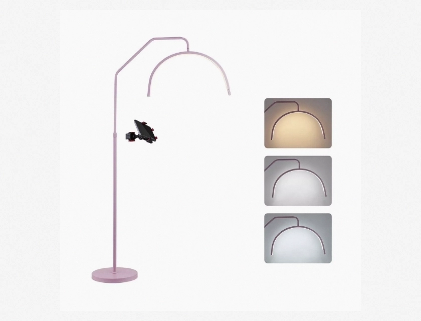 LEEZM Lash Lamp Dimmable LED Half Moon Light for Eyelash Tech