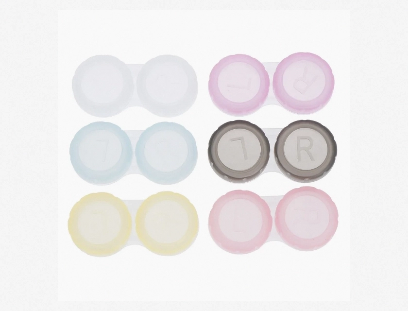 Contact Lens Case, Portable Travel Storage Box, 10 Pack