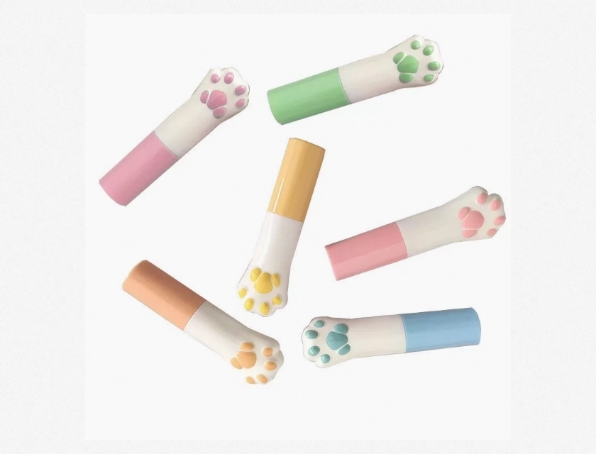 Cat Paw Lip Balm Tube, DIY Empty Cosmetic Containers for Lip Balm
