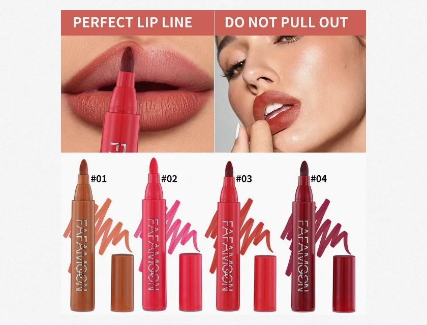 Long Lasting Hydrating Lipliner Lip Dye Pen – Beauty Cosmetics Marker Lipstick