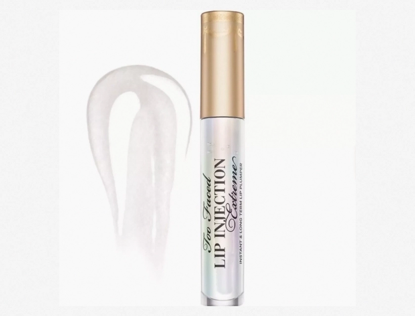 Too Faced Lip Injection Extreme Lip Plumper Travel Size – High-Shine Lip Gloss with Instant Plumping Effect