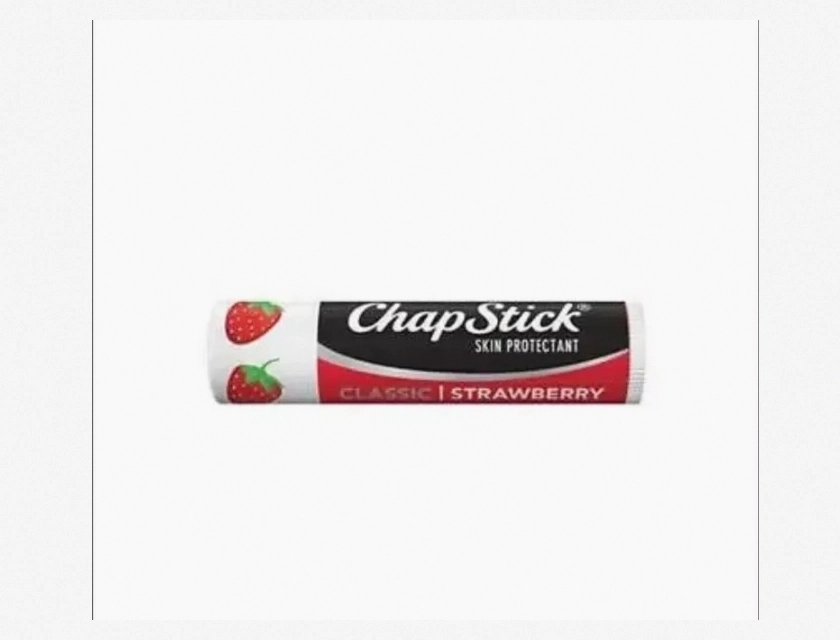 Chapstick Lip Balm Classic Strawberry 2-Pack, 0.15 oz Each, Moisturizing Lip Care
