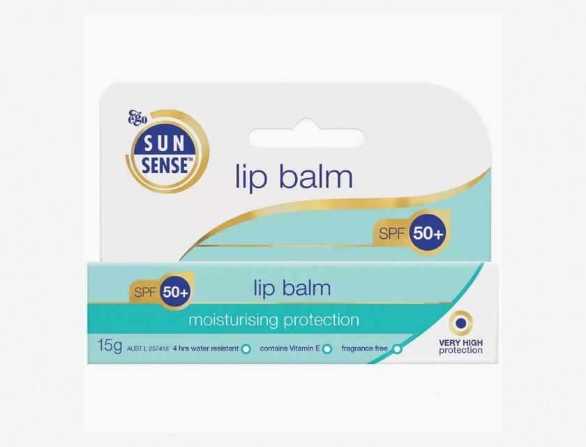 Ego Sunsense Lip Balm SPF 50, 15g – Broad Spectrum Sunscreen Lip Protection