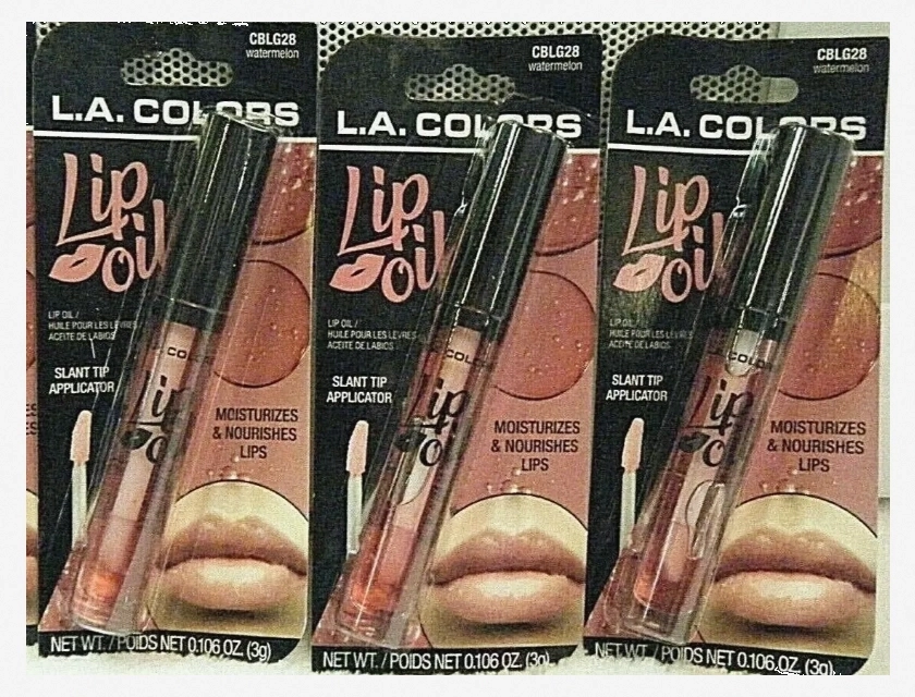 L.A. Colors Scented Lip Balm Watermelon Pack of 3 Soothes Hydrates Nourishes