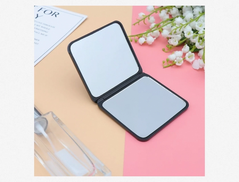Mini Handheld Makeup Mirror and Tote Bag Set for Girls