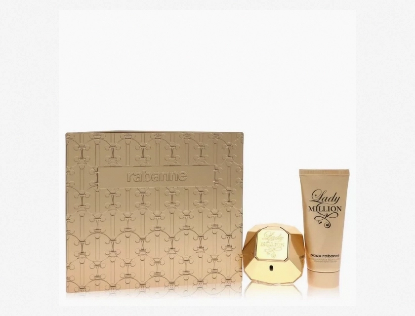 Paco Rabanne Lady Million Eau de Parfum Gift Set – 2.7 oz Spray & 3.4 oz Body Lotion