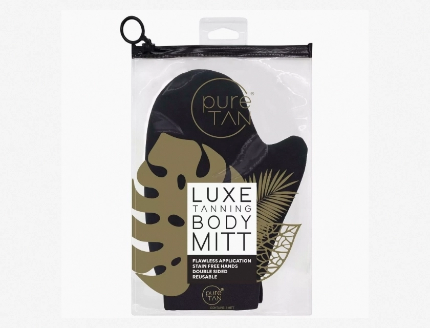 Pure Tan Luxe Tanning Body Application Mitt – Reusable, Streak-Free Tanning Applicator for Self Tanner