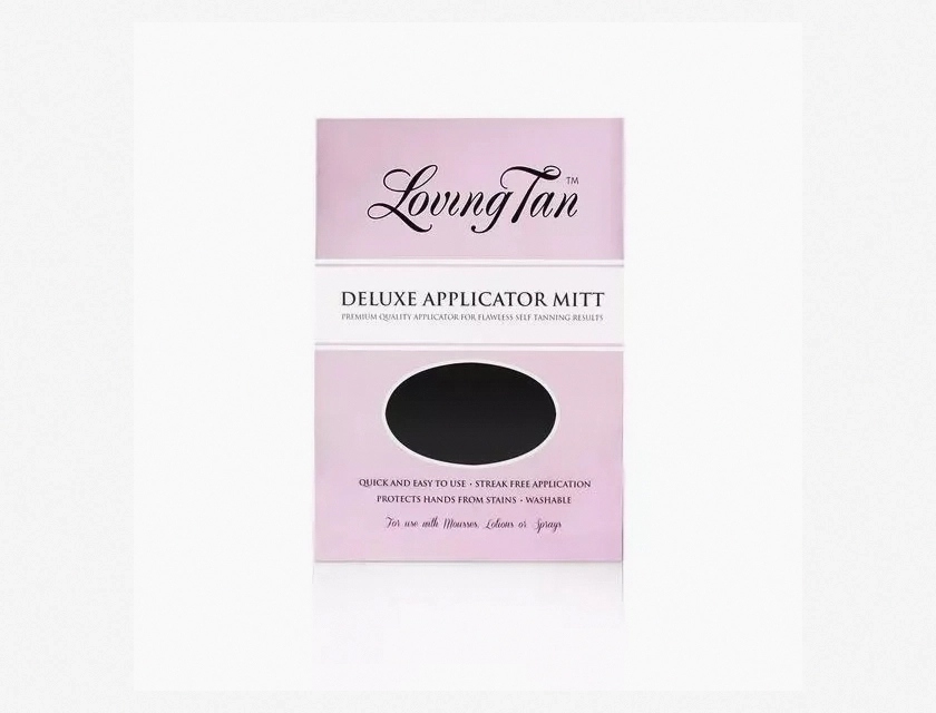 Deluxe Self Tanning Applicator Mitt for Streak-Free Tan, Reusable Tanning Glove for Body and Face