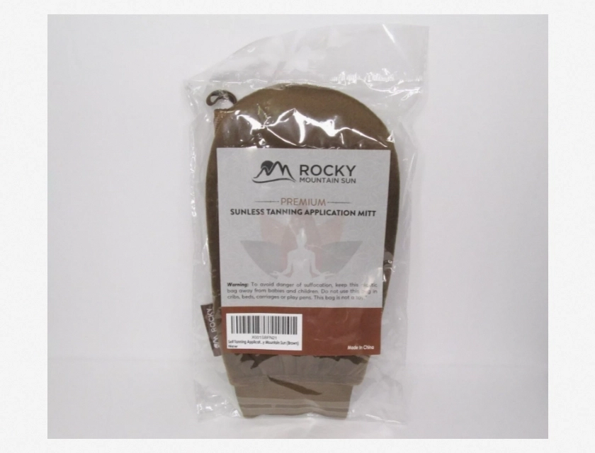 Rocky Mountain Sun Premium Sunless Tanning Application Mitt, Brown, 2 Pack