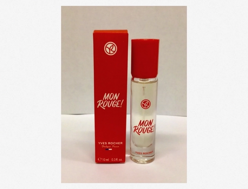 Yves Rocher Mon Rouge Eau de Parfum, 0.3 oz
