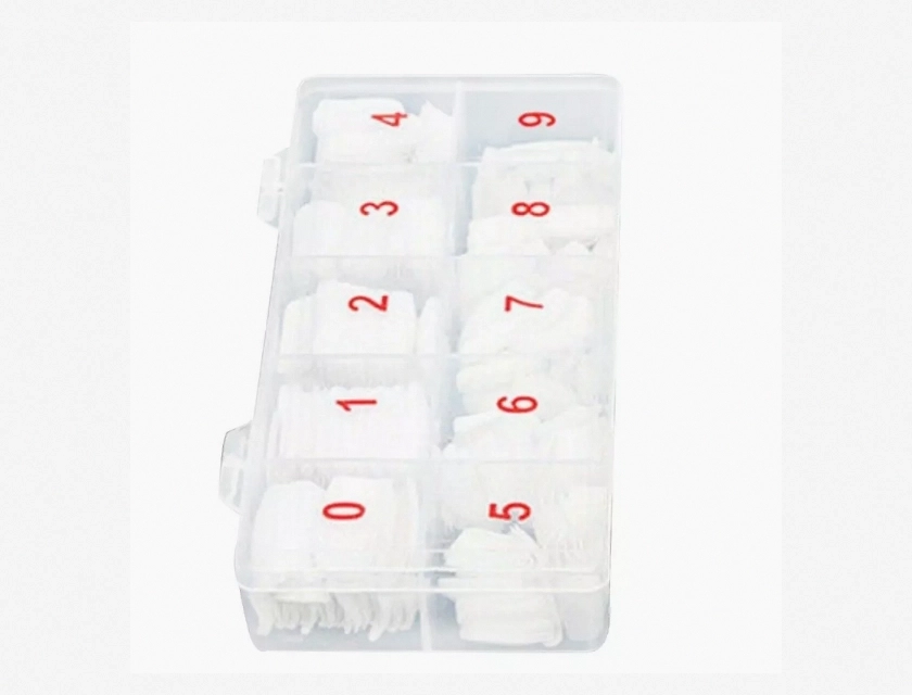 500 Pcs Full Cover Natural False Nail Tips for Manicures, Assortment