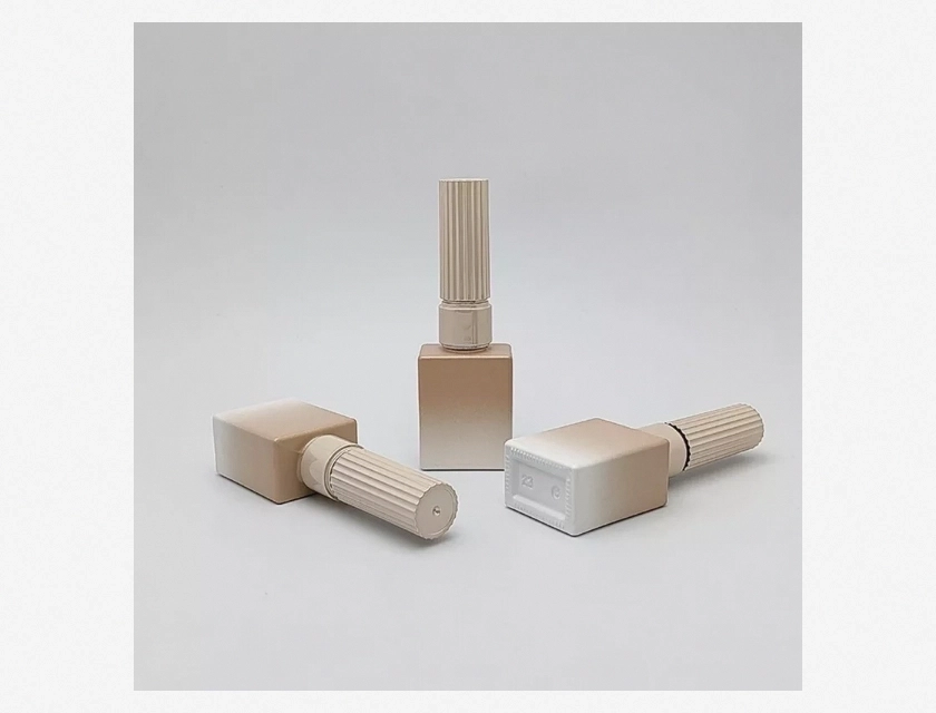 Gradient Color Empty Square Nail Polish Bottles with Brush for DIY Nail Art